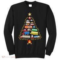 Firefighter Fire Truck Christmas Tree Xmas Tshirt Tall Sweatshirt thumb 0