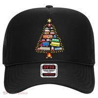 Firefighter Fire Truck Christmas Tree Xmas Tshirt Hat thumb 0