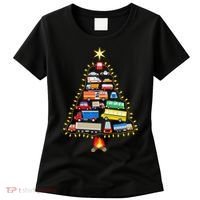 Firefighter Fire Truck Christmas Tree Xmas Tshirt Women's T-Shirt thumb 0