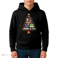 Firefighter Fire Truck Christmas Tree Xmas Tshirt Kids Hoodie thumb 4