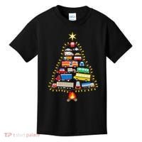 Firefighter Fire Truck Christmas Tree Xmas Tshirt Kids T-Shirt thumb 0