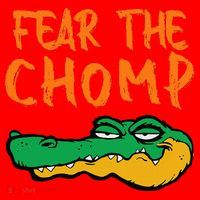 Florida Fear The Chomp Gator Santa Hat thumb 1