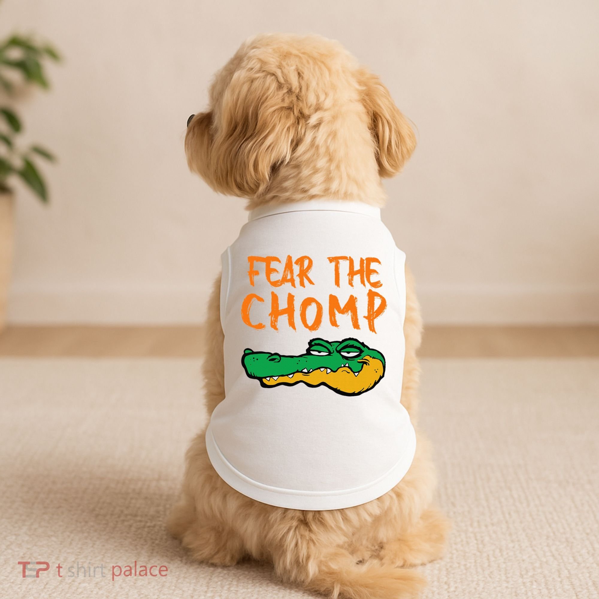 Florida Fear The Chomp Gator Doggie Tank