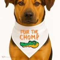 Florida Fear The Chomp Gator USA-Made Doggie Bandana thumb 1