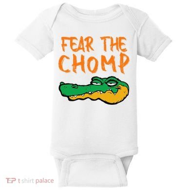 Florida Fear The Chomp Gator Baby Bodysuit