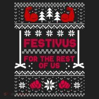 Festivus For The Rest Of Us Christmas Sweater Classic Golf Towel thumb 3