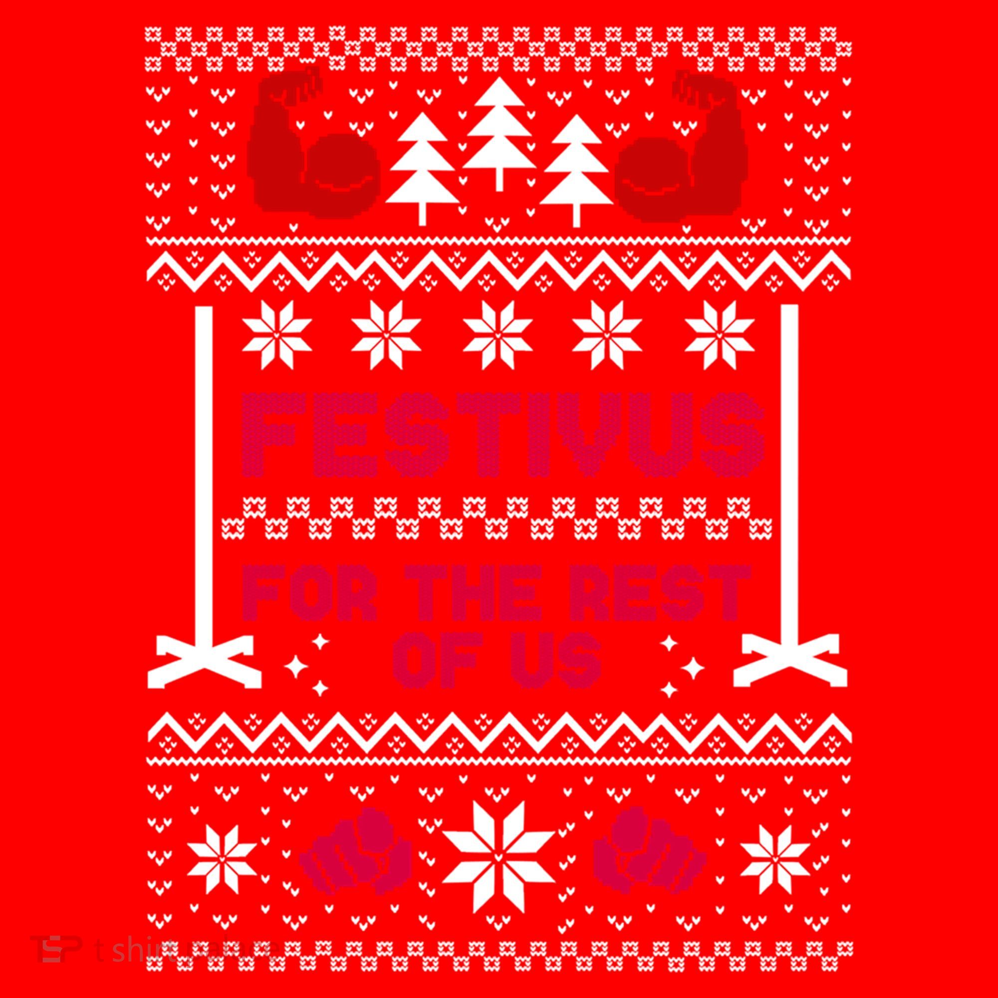 Festivus For The Rest Of Us Christmas Sweater Classic Santa Hat