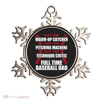 Funny Full Time Baseball Dad Quotes Sayings Fathers Day Funny Gift Ornament