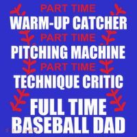 Funny Full Time Baseball Dad Quotes Sayings Fathers Day Funny Gift Women's Tank Top thumb 5