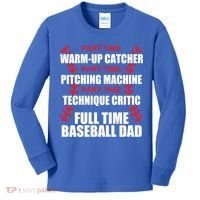 Funny Full Time Baseball Dad Quotes Sayings Fathers Day Funny Gift Kids Long Sleeve Shirt thumb 0
