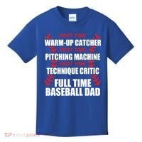 Funny Full Time Baseball Dad Quotes Sayings Fathers Day Funny Gift Kids T-Shirt thumb 0