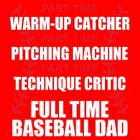 Funny Full Time Baseball Dad Quotes Sayings Fathers Day Funny Gift Santa Hat thumb 1