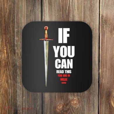 Funny Fantasy Tabletop RPG Gamer Coaster