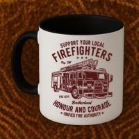 Support Your Local Fire Fighters Coffee Mug thumb 2