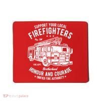 Support Your Local Fire Fighters Mousepad thumb 0