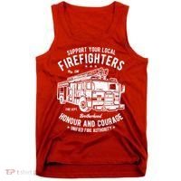 Support Your Local Fire Fighters Tank Top thumb 0