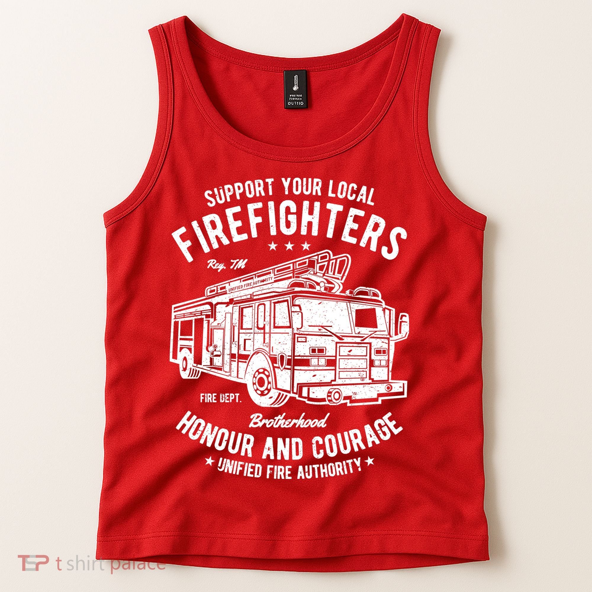 Support Your Local Fire Fighters Tank Top
