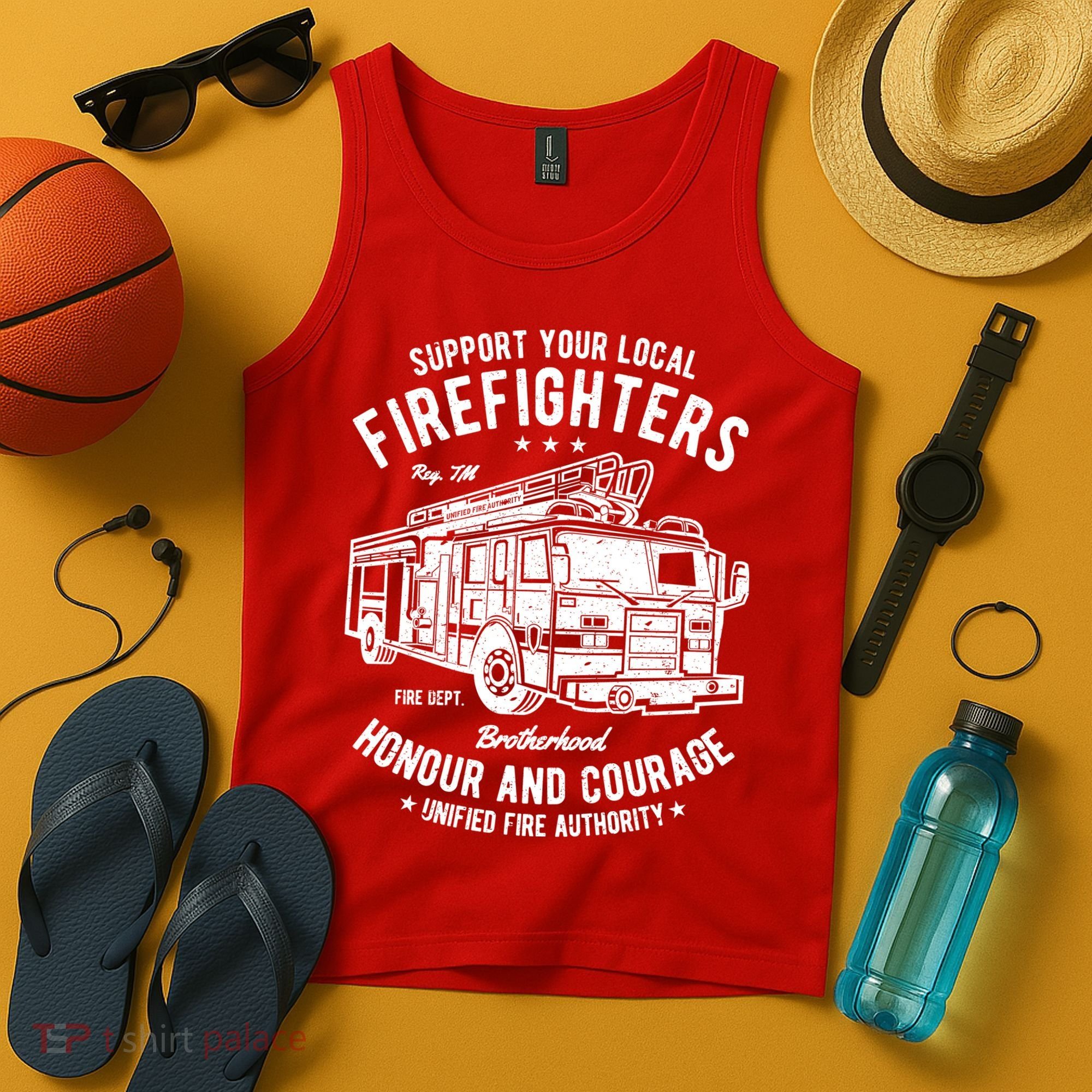 Support Your Local Fire Fighters Tank Top