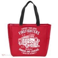 Support Your Local Fire Fighters Tote Bag thumb 0