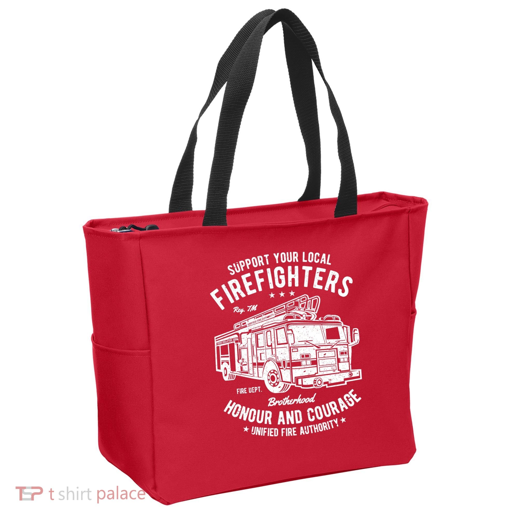 Support Your Local Fire Fighters Tote Bag