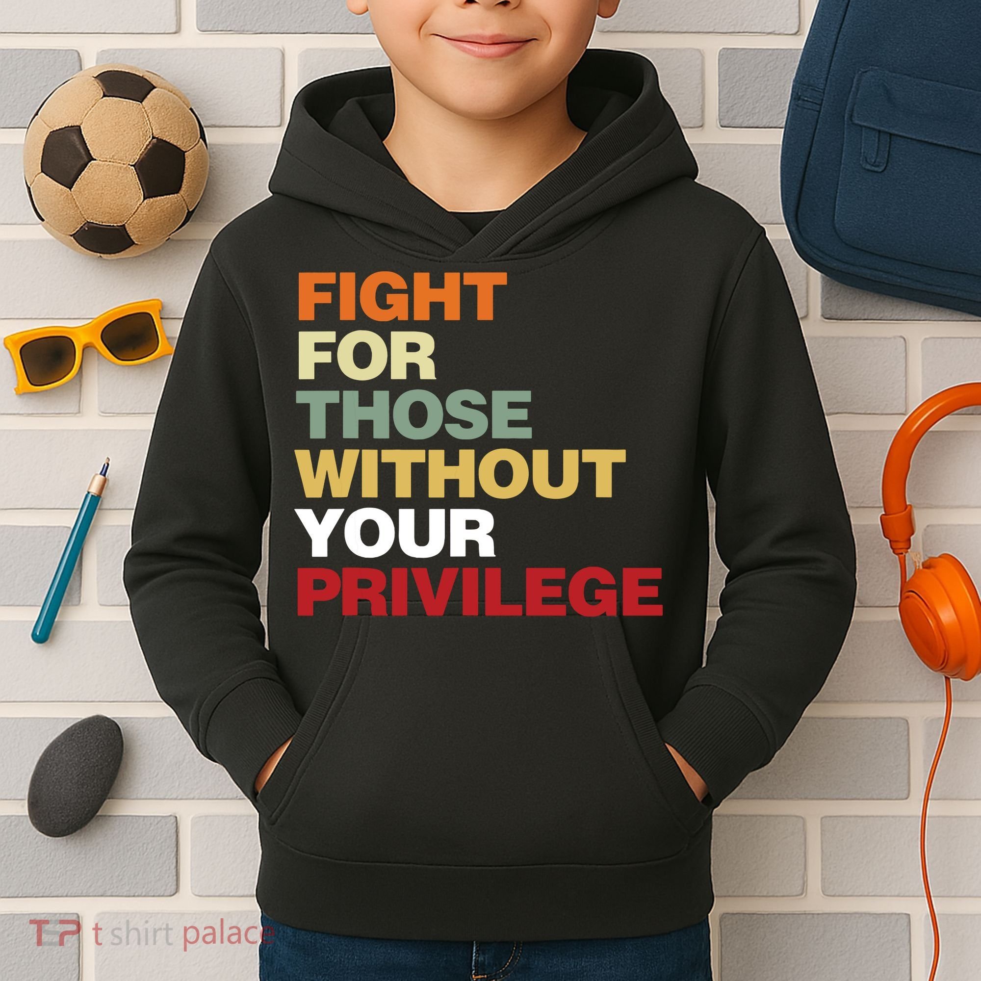 Fight For Those Without Your Privilege Civil Rights Kids Hoodie