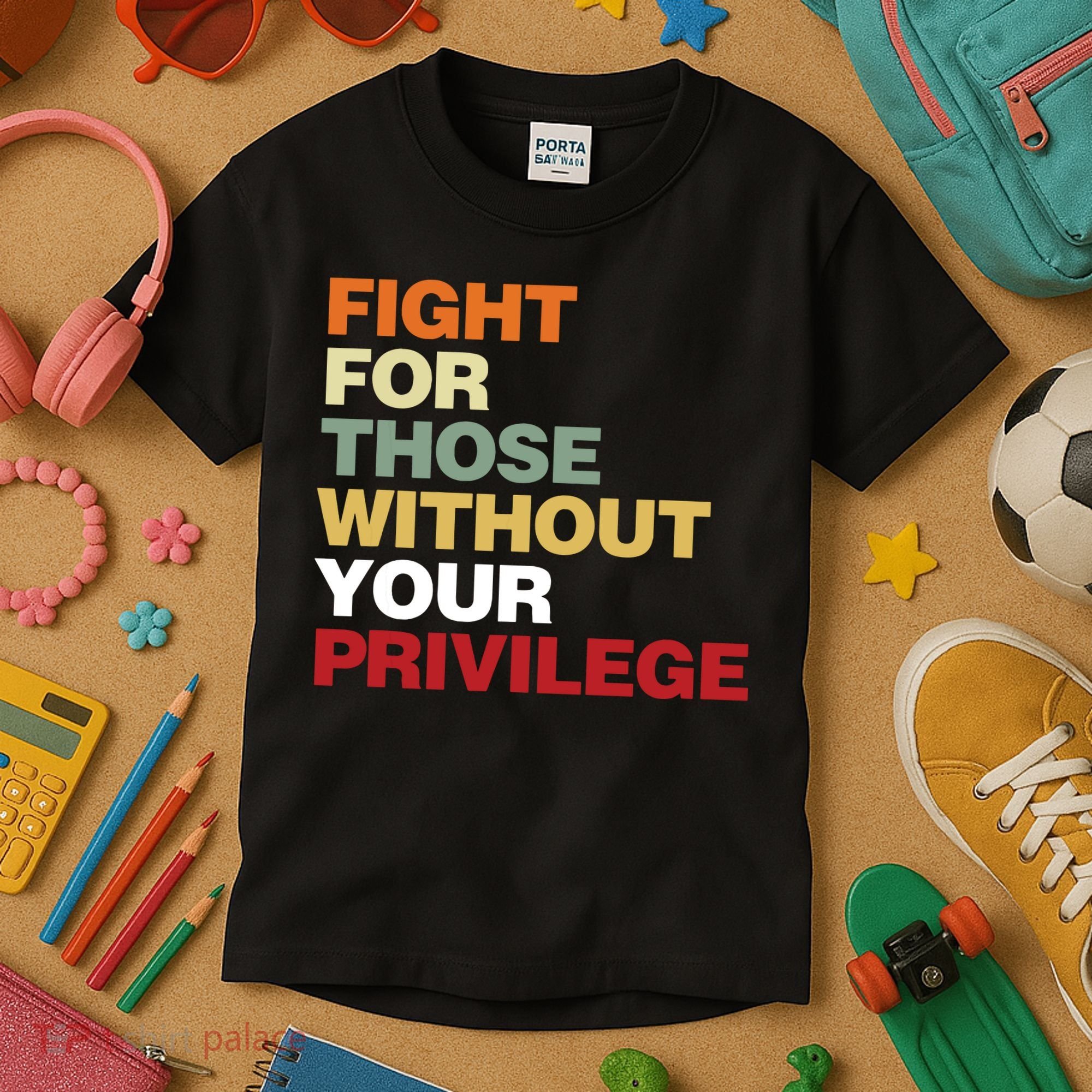 Fight For Those Without Your Privilege Civil Rights Kids T-Shirt