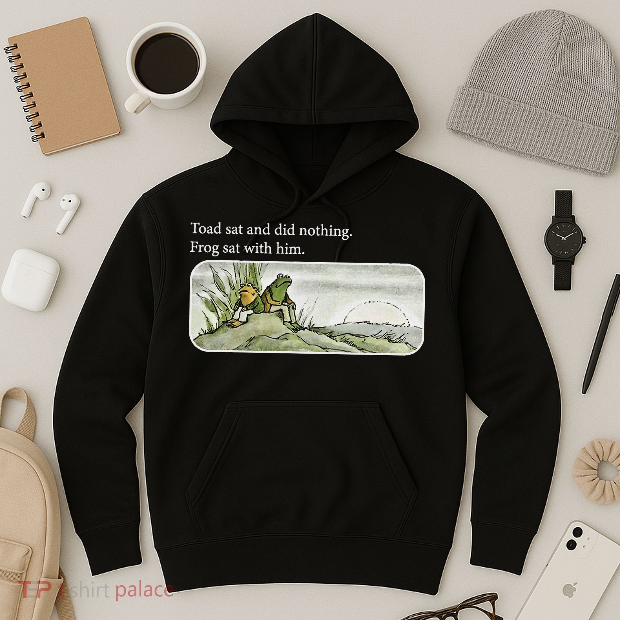 Frogs Funny Toads Meme Lover Toad Sat And Did Nothing Hoodie