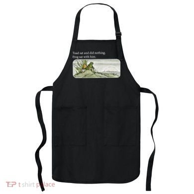Frogs Funny Toads Meme Lover Toad Sat And Did Nothing Apron
