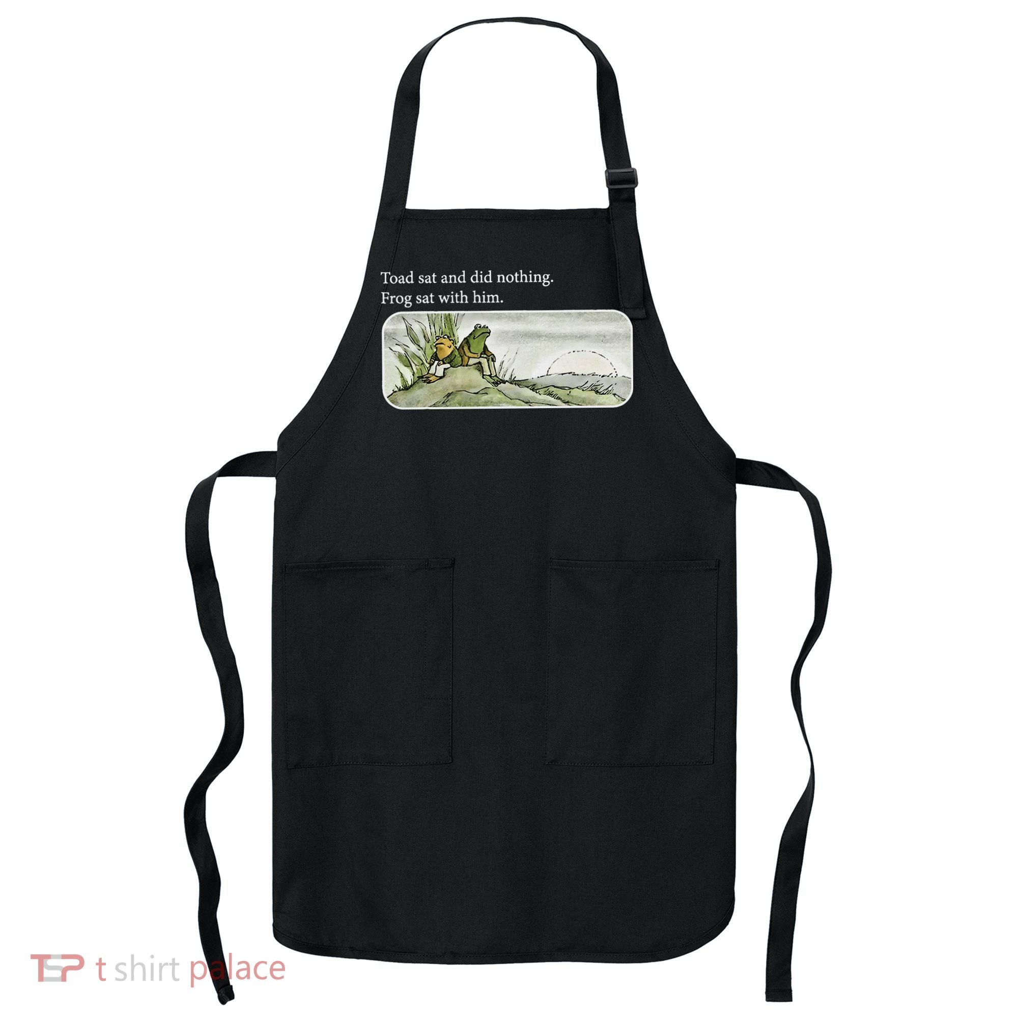 Frogs Funny Toads Meme Lover Toad Sat And Did Nothing Apron