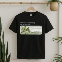 Frogs Funny Toads Meme Lover Toad Sat And Did Nothing T-Shirt thumb 2