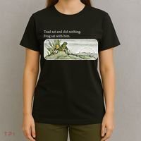 Frogs Funny Toads Meme Lover Toad Sat And Did Nothing T-Shirt thumb 4