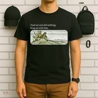 Frogs Funny Toads Meme Lover Toad Sat And Did Nothing T-Shirt thumb 6