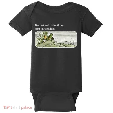 Frogs Funny Toads Meme Lover Toad Sat And Did Nothing Baby Bodysuit