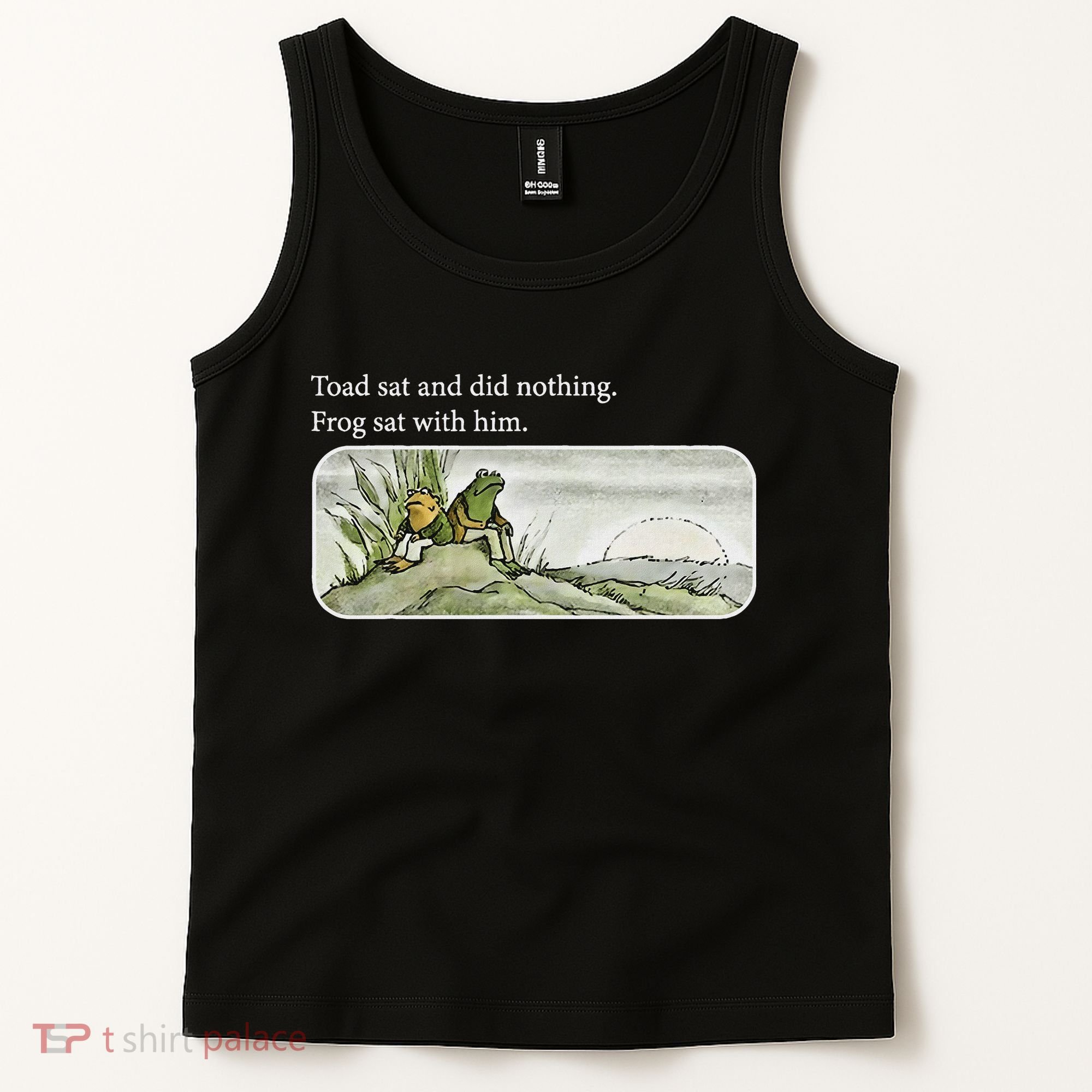 Frogs Funny Toads Meme Lover Toad Sat And Did Nothing Tank Top
