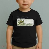 Frogs Funny Toads Meme Lover Toad Sat And Did Nothing Toddler T-Shirt thumb 2