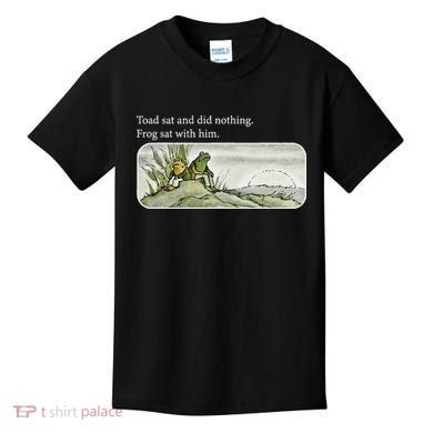 Frogs Funny Toads Meme Lover Toad Sat And Did Nothing Kids T-Shirt