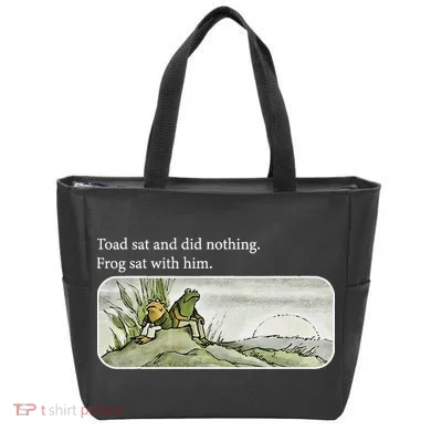 Frogs Funny Toads Meme Lover Toad Sat And Did Nothing Tote Bag