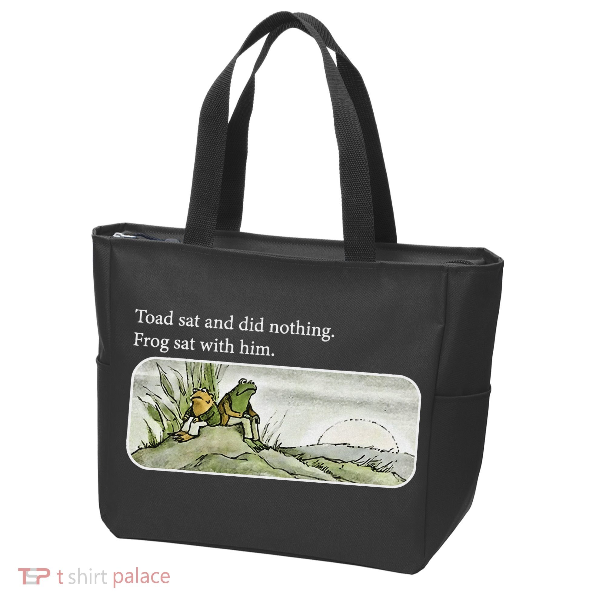 Frogs Funny Toads Meme Lover Toad Sat And Did Nothing Tote Bag