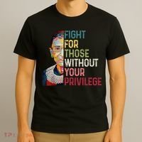 Fight For Those Without Your Privilege Women Rights Feminist T-Shirt thumb 3