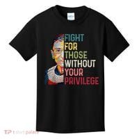Fight For Those Without Your Privilege Women Rights Feminist Kids T-Shirt thumb 0