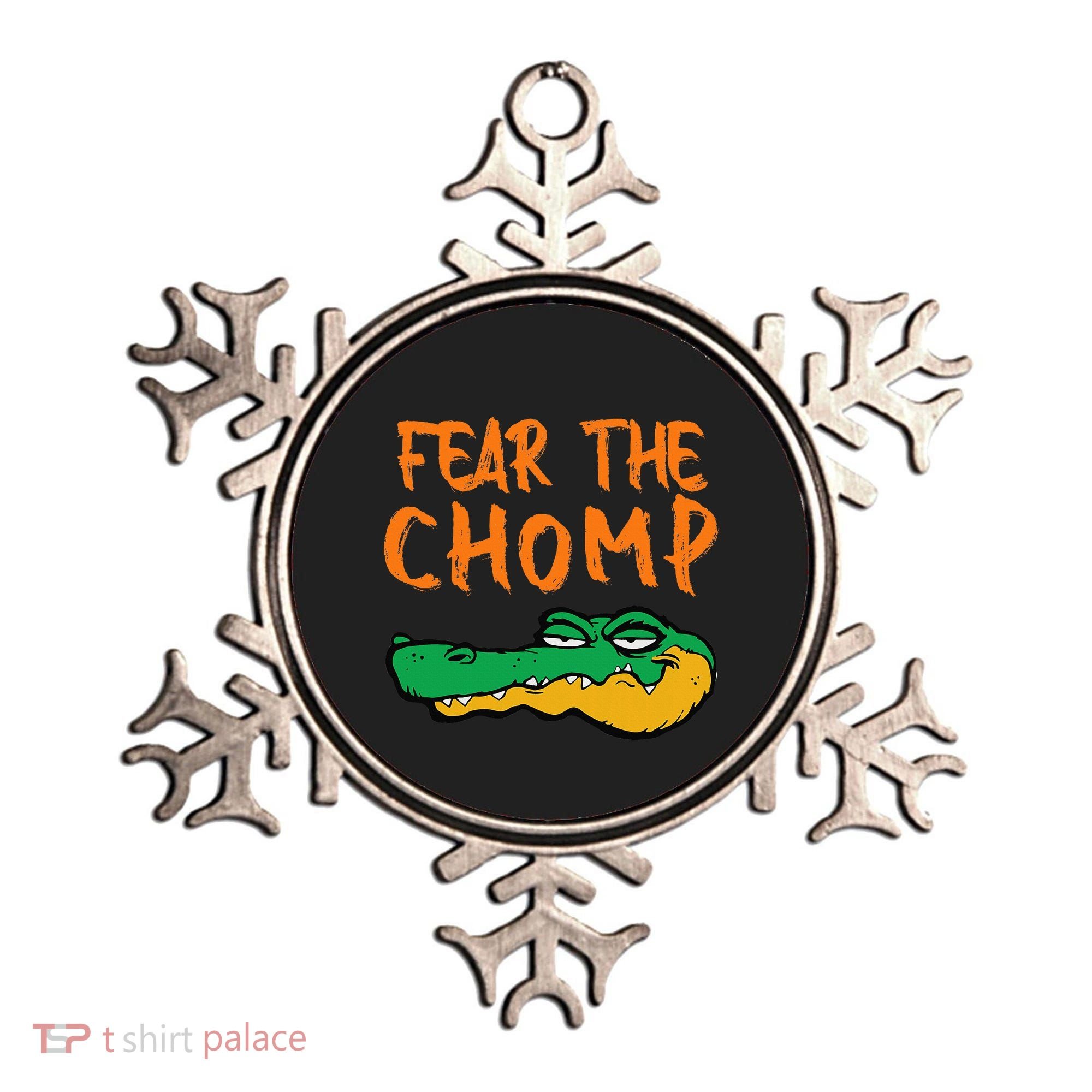 Florida Fear The Chomp Gator Pride Ornament