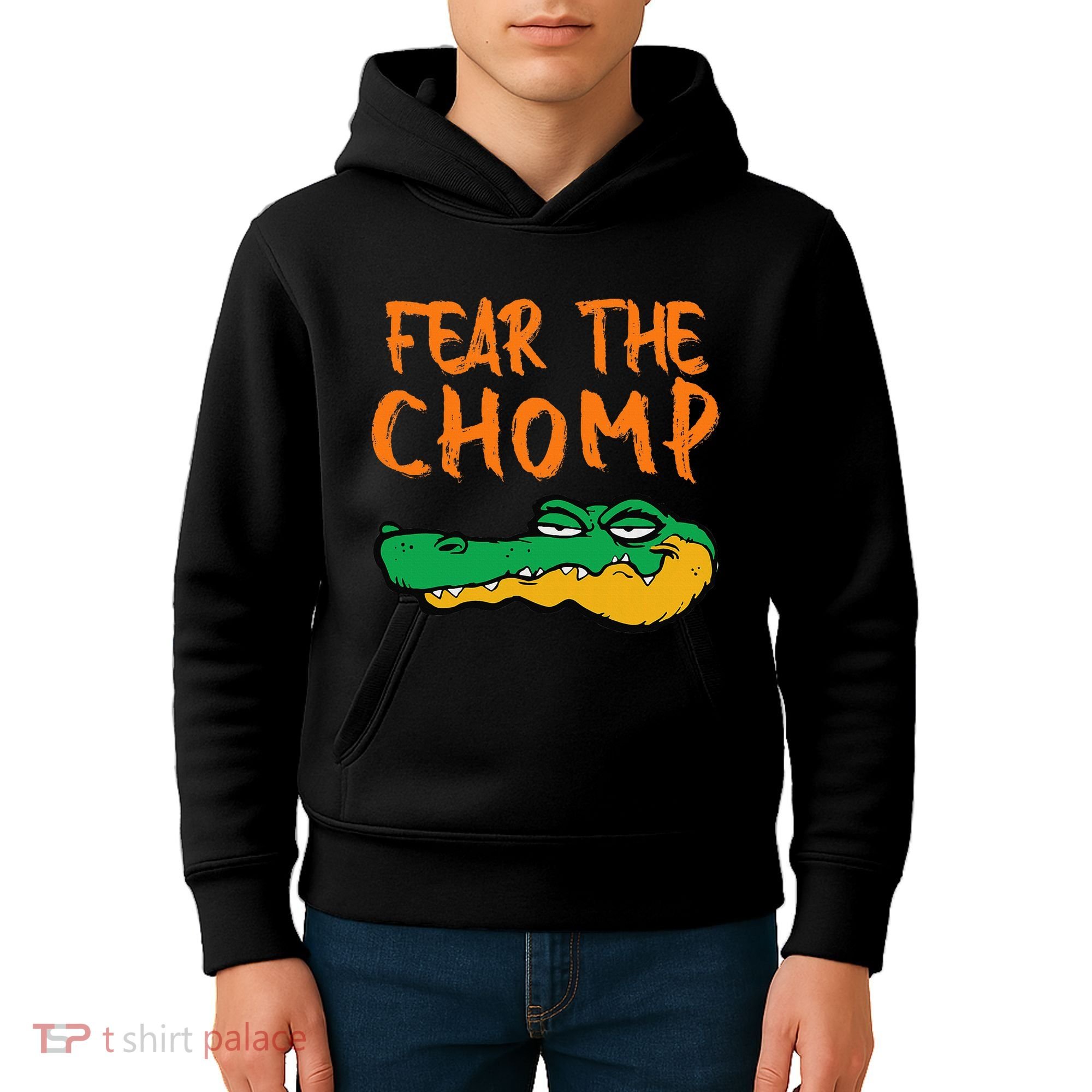 Florida Fear The Chomp Gator Pride Kids Hoodie