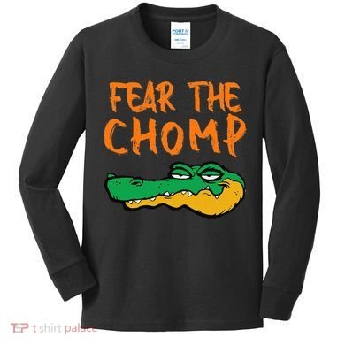 Florida Fear The Chomp Gator Pride Kids Long Sleeve Shirt