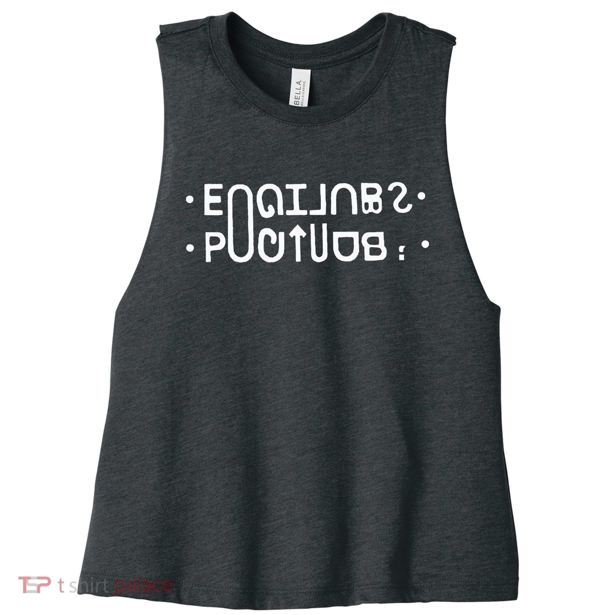 Footjob (Flip Up) Women's Racerback Cropped Tank