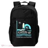 Funny-Penguin-Flippers-Up-I-Stand-With-The-Penguins Backpack thumb 0