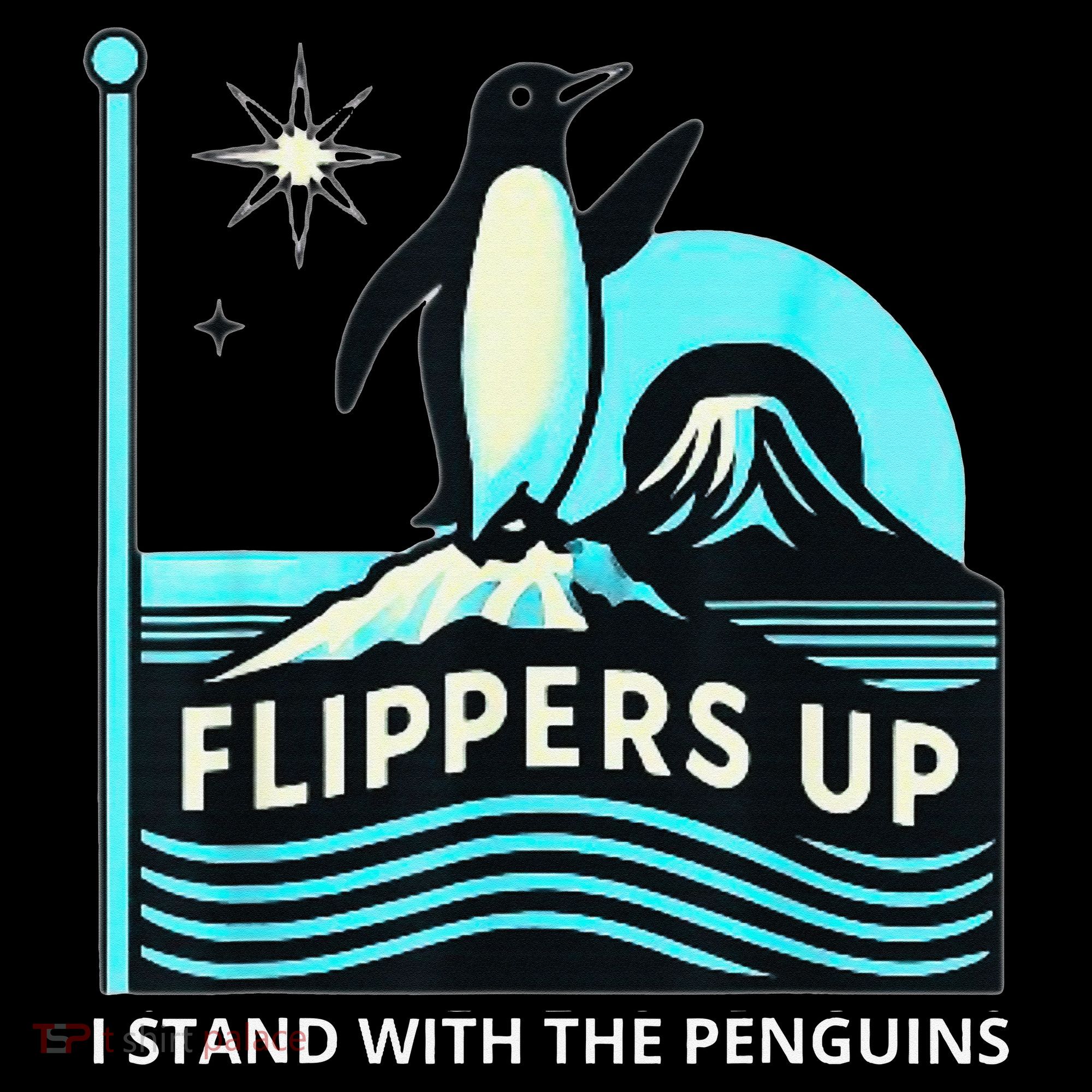 Funny-Penguin-Flippers-Up-I-Stand-With-The-Penguins Coffee Mug