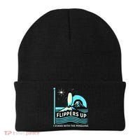 Funny-Penguin-Flippers-Up-I-Stand-With-The-Penguins Beanie thumb 0