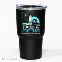 Funny-Penguin-Flippers-Up-I-Stand-With-The-Penguins Tumbler thumb 0