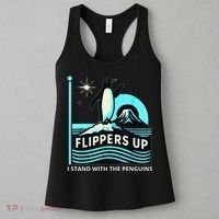 Funny-Penguin-Flippers-Up-I-Stand-With-The-Penguins Women's Tank Top thumb 3
