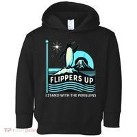 Funny-Penguin-Flippers-Up-I-Stand-With-The-Penguins Toddler Hoodie thumb 0